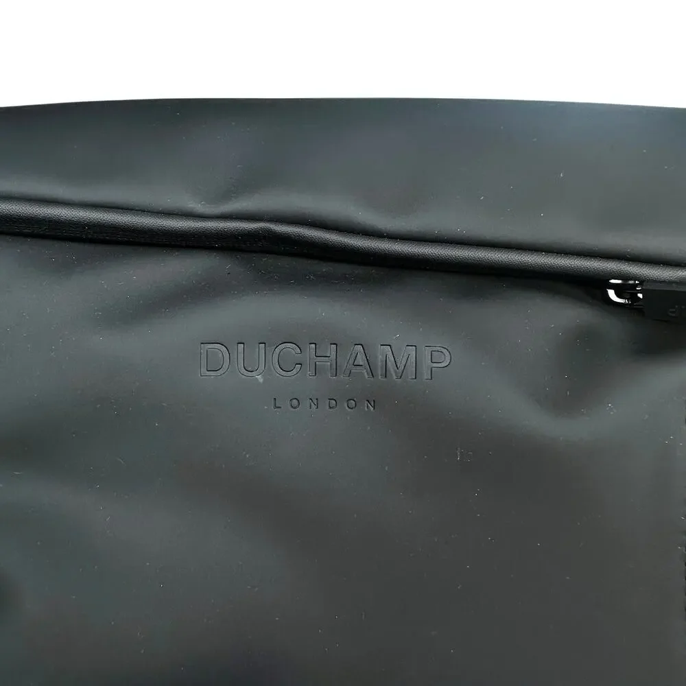 Duchamp London | Men | Black Rubberized Commuter Utility Travel Laptop Backpack
